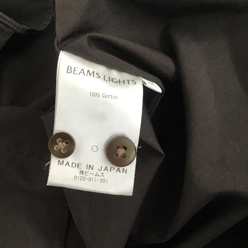 ビームスライツ BEAMS LIGHTS シャツ、ブラウス 長袖 51-11-0628-594 THOMAS MASON M 無地 ダークブラウン / ダークブラウン / メンズ USED 古着 中古 10110200