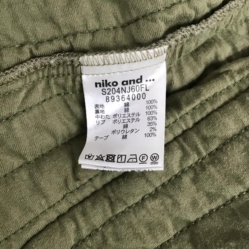 ニコアンド niko and... ジャケット、上着 ジャケット、ブレザー S204NJ60FL ヤワラカキルティングジャケット M 無地 カーキ / カーキ / レディース USED 古着 中古 10126678
