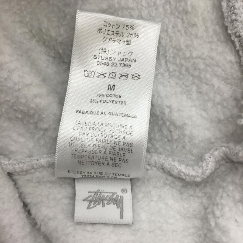 ステューシー STUSSY パーカー 長袖 No.4 Hoodie M ロゴ、文字 灰 / グレー / メンズ USED 古着 中古 10138293