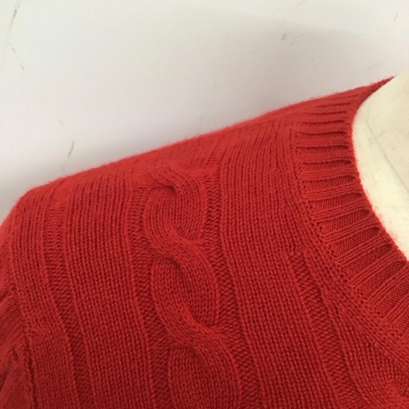 ブルックスブラザーズ BROOKS BROTHERS ニット、セーター 長袖 長袖ニットカットソー ニット セーター クルーネックニット M 赤 / レッド / メンズ USED 古着 中古 10112789