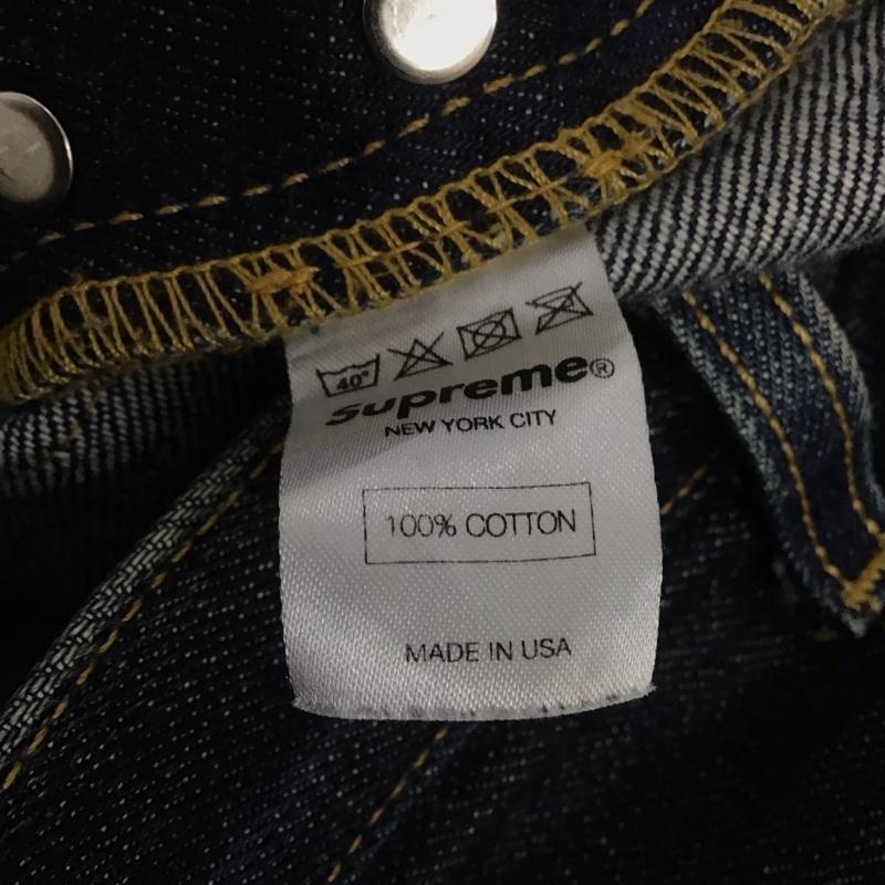 シュプリーム Supreme パンツ デニム、ジーンズ セルビッチデニムパンツ カジュアルパンツ ストレートパンツ 34インチ 無地 インディゴ / インディゴ / メンズ USED 古着 中古 10142930