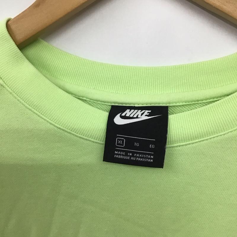 ナイキ NIKE トレーナー 長袖 dn4408-383 ASMNSWFTCRWWTOUR スウェット クルーネック XL ロゴ、文字 緑 / グリーン / メンズ USED 古着 中古 10136175
