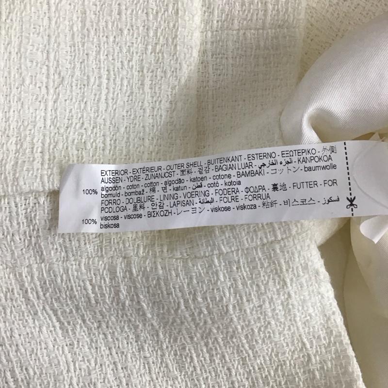 ザラ ZARA ジャケット、上着 ジャケット、ブレザー S 無地 白 / ホワイト / レディース USED 古着 中古 10129393