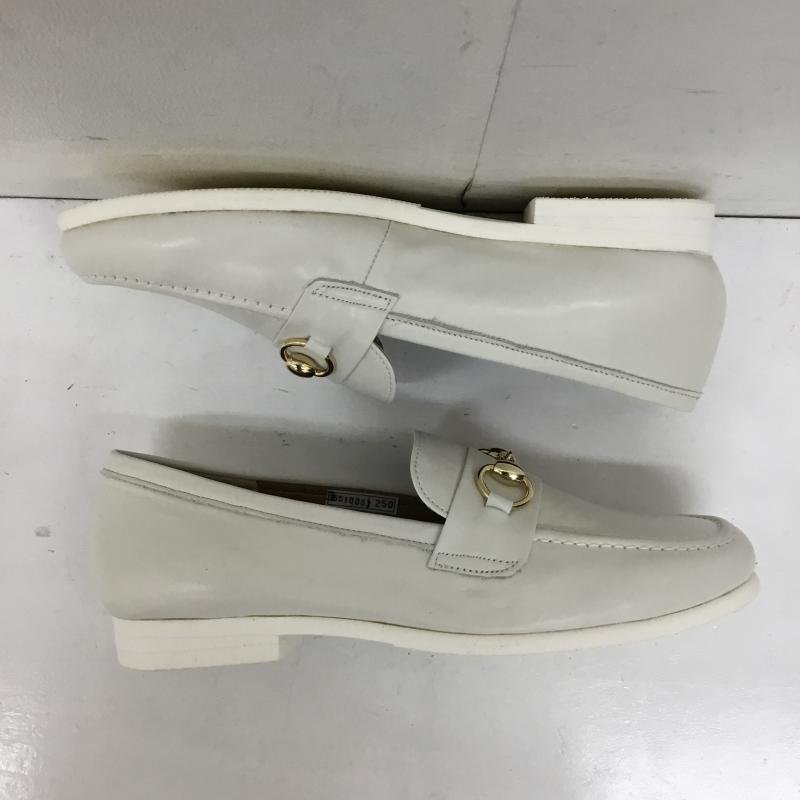 ヨースケ YOSUKE ローファー ローファー 25.0cm 無地 白 / ホワイト / レディース USED 古着 中古 10138995