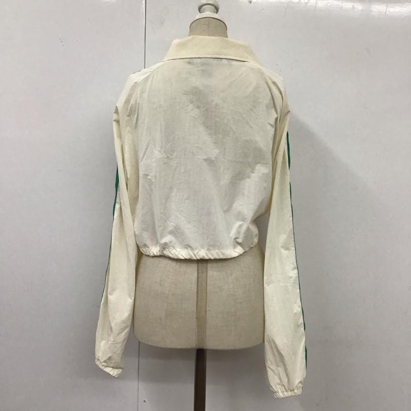 ザラ ZARA ジャケット、上着 ジャケット、ブレザー 7102 129 251 サイドライン ショート丈 L 無地 アイボリー / アイボリー / X 緑 / グリーン / レディース USED 古着 中古 10116673