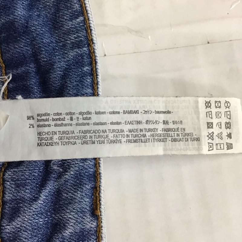 ザラ ZARA パンツ デニム、ジーンズ デニムパンツ スリムパンツ ストレッチパンツ ジーンズ 44 無地 インディゴ / インディゴ / メンズ USED 古着 中古 10116389