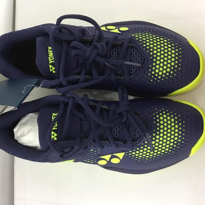 ヨネックス YONEX カジュアルシューズ カジュアルシューズ テニスシューズ POWER CUSHION ECLIPSION2 M AC オールコート用 SHTE2MAC-761 27.5cm 無地 黄 / イエロー / X 紺 / ネイビー / メンズ USED 古着 中古 10125847