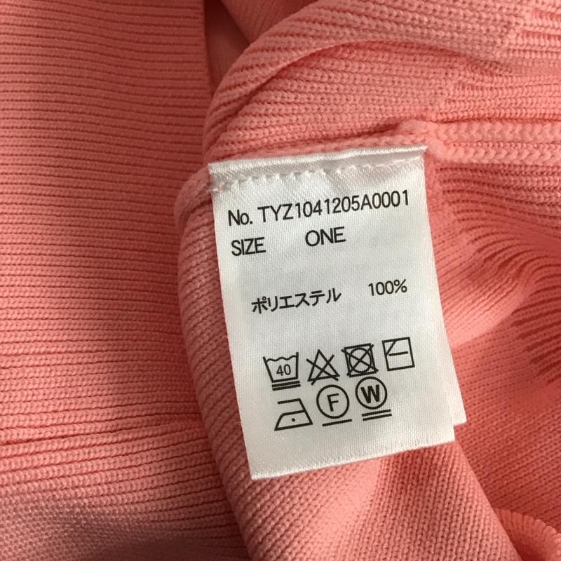 チャオパニック CIAOPANIC カーディガン 長袖 ONE SIZE 無地 桃 / ピンク / レディース USED 古着 中古 10142885