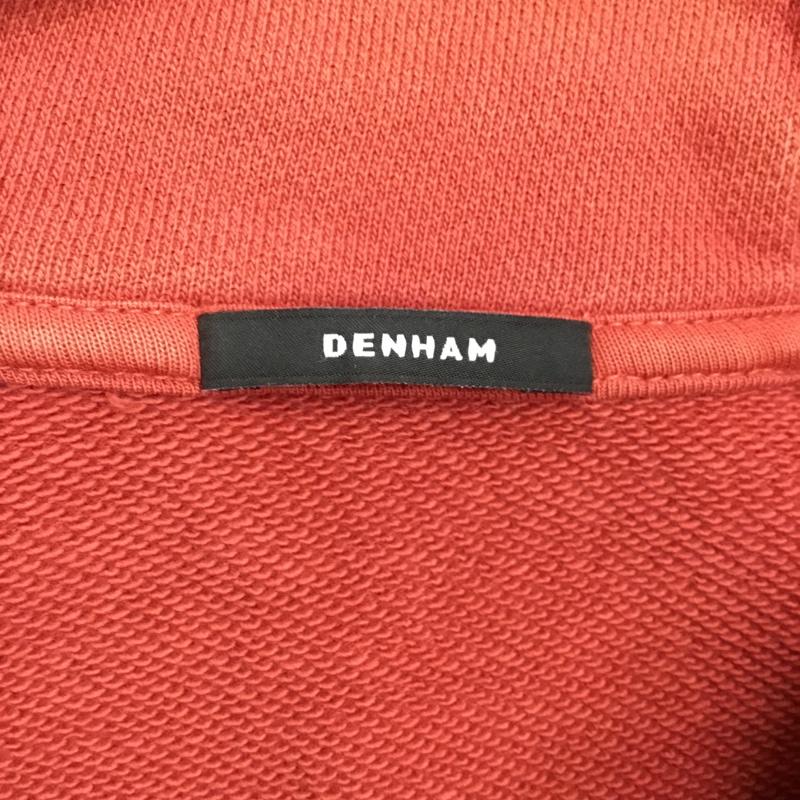 デンハム DENHAM パーカー 長袖 長袖パーカー フード付きパーカー スウェット トレーナー プルオーバー L 無地 赤 / レッド /  メンズ USED 古着 中古 10118623
