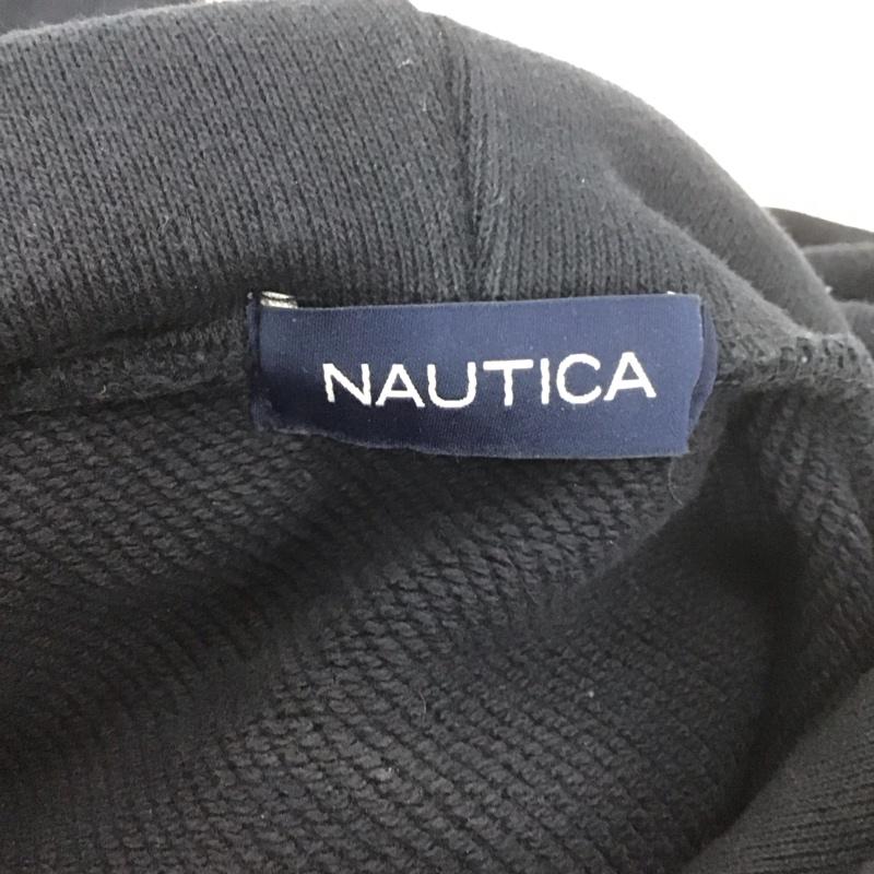 ノーティカ NAUTICA パーカー 長袖 長袖パーカー プルオーバーパーカー スウェット M ロゴ、文字 紺 / ネイビー / メンズ USED 古着 中古 10127132