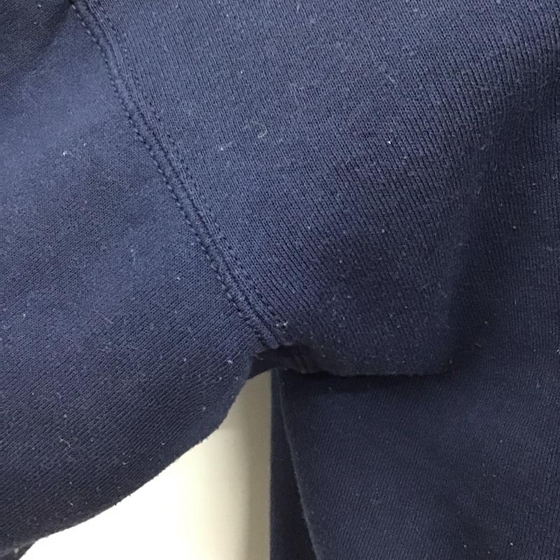 フルーツオブザルーム FRUIT OF THE LOOM トレーナー 長袖 長袖トレーナー スウェット クルーネック リブスウェットカットソー L ロゴ、文字 紺 / ネイビー / メンズ USED 古着 中古 10112502