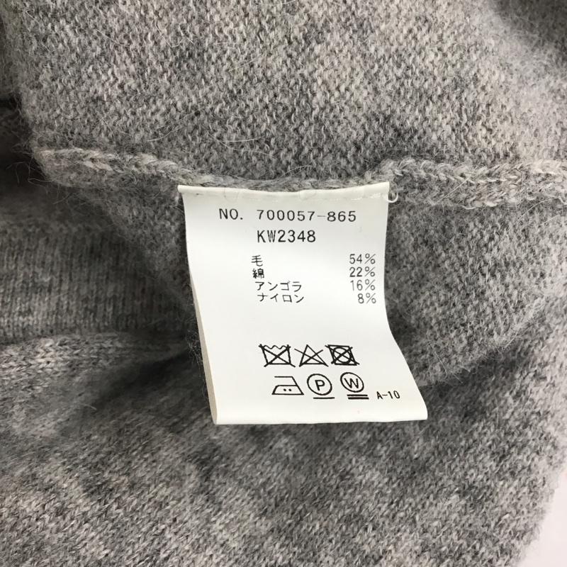 ハリウッドランチマーケット HOLLYWOOD RANCH MARKET ニット、セーター 長袖 700057-865 セーター 長袖ニットカットソー クルーネック 2 無地 灰 / グレー / メンズ USED 古着 中古 10113850
