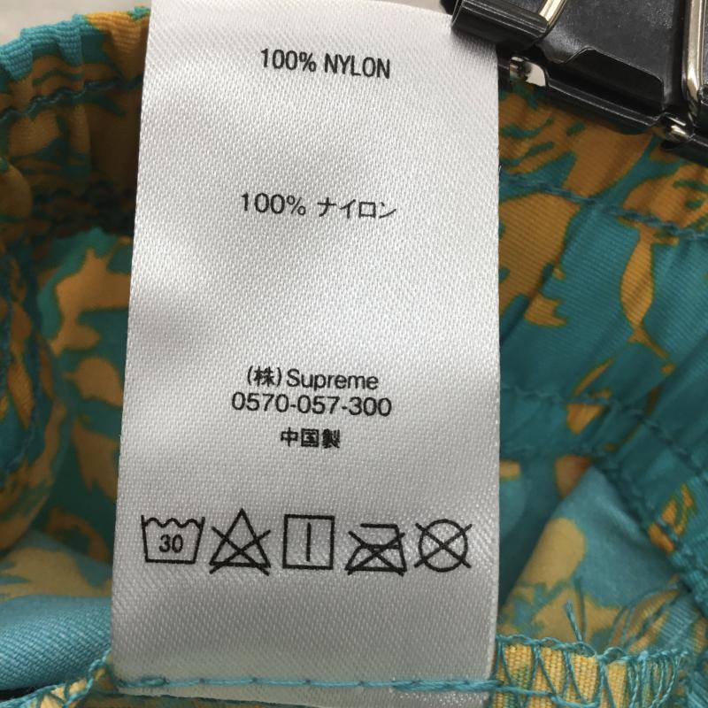 シュプリーム Supreme パンツ ワークパンツ、ペインターパンツ 20SS Warm Up Pants in a Teal Floral pattern M 総柄 青 / ブルー / X 橙 / オレンジ / メンズ USED 古着 中古 10150832