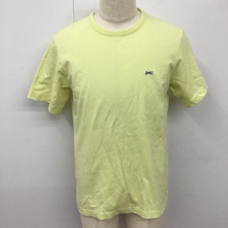 デンハム DENHAM Tシャツ 半袖 半袖カットソー プリントTシャツ クルーネックカットソー M ロゴ、文字 黄 / イエロー /  メンズ USED 古着 中古 10113119