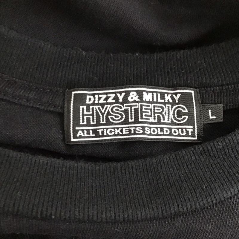 ヒステリック HYSTERIC カットソー 長袖 02233cl09 WOMANBANANATシャツ 半袖カットソー プリントTシャツ L プリント 黒 / ブラック / メンズ USED 古着 中古 10137094
