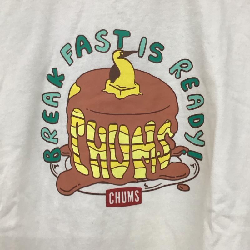 チャムス CHUMS Tシャツ 半袖 パンケーキTEE L プリント 白 / ホワイト / レディース USED 古着 中古 10137178
