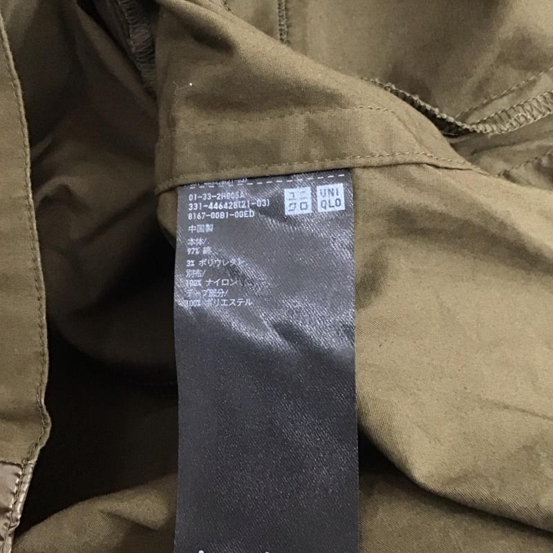 ユニクロ UNIQLO シャツ、ブラウス 長袖 331-446428 長袖シャツ カラーシャツ M 無地 カーキ / カーキ / メンズ USED 古着 中古 10140539