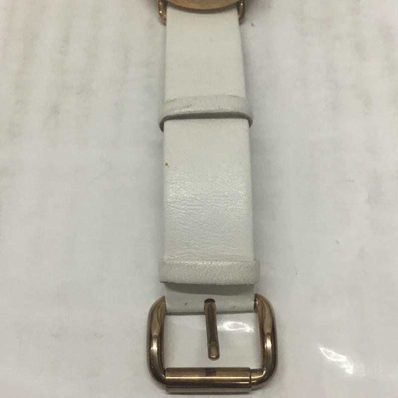 マークバイマークジェイコブス MARC by MARC JACOBS 腕時計 アナログ(クォーツ式) MBM1180 レザー ロゴ、文字 白 / ホワイト / X 金 / ゴールド / レディース USED 古着 中古 10114210