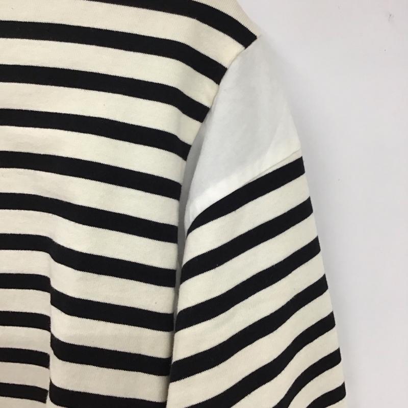 ルカ/レディラックルカ LUCA/LADY LUCK LUCA Tシャツ 長袖 ボーダー柄 白 / ホワイト / X 黒 / ブラック / レディース USED 古着 中古 10130235