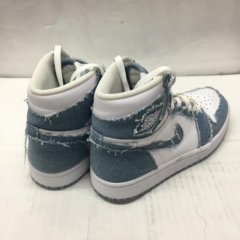 ナイキ NIKE スニーカー スニーカー DM9036-104 WMNS AIR JORDAN 1 RETRO HIGH OG 24.5cm 24.5cm ロゴ、文字 白 / ホワイト / X 水色 / ライトブルー / レディース USED 古着 中古 10106526