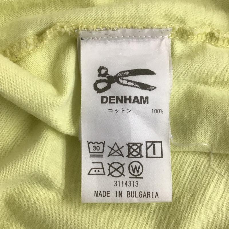 デンハム DENHAM Tシャツ 半袖 半袖カットソー プリントTシャツ クルーネックカットソー M ロゴ、文字 黄 / イエロー /  メンズ USED 古着 中古 10113119