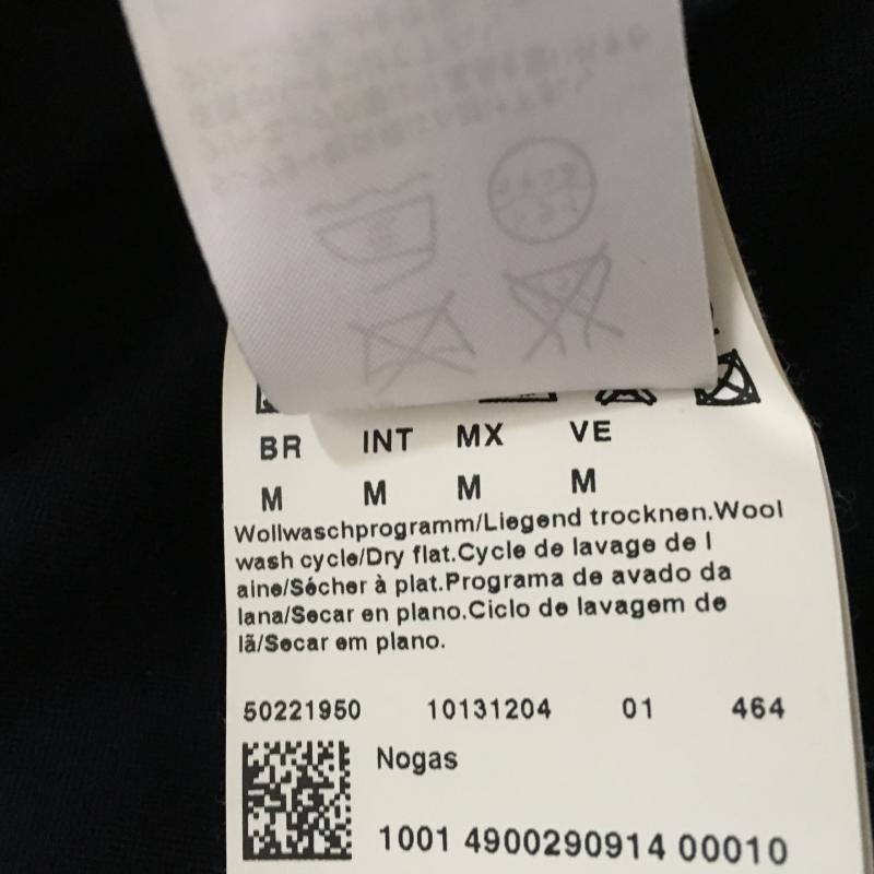 ヒューゴボス HUGO BOSS ワンピース ひざ丈スカート M 無地 X ボーダー柄 紺 / ネイビー / X 白 / ホワイト /  レディース USED 古着 中古 10015484