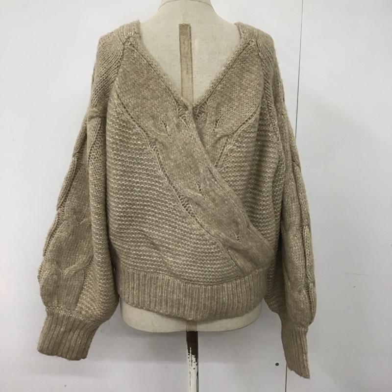 アルシーヴ archives カーディガン 長袖 M 無地 ベージュ / ベージュ / レディース USED 古着 中古 10124876
