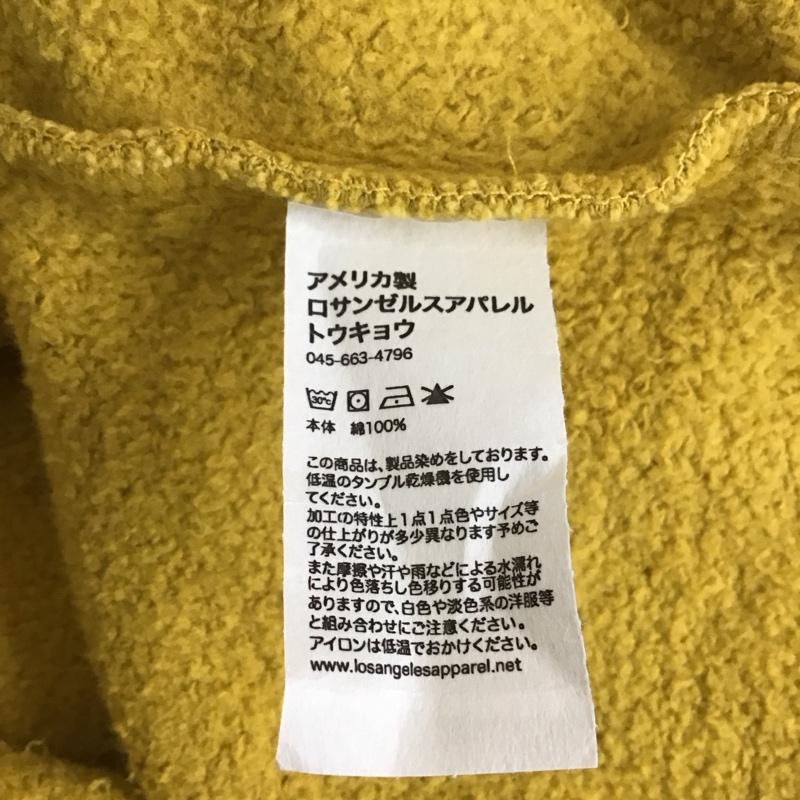 ロサンゼルスアパレル LOS ANGELES APPAREL カットソー 半袖 半袖カットソー プリントTシャツ クルーネックカットソー 無地 黄 / イエロー /  メンズ USED 古着 中古 10112978