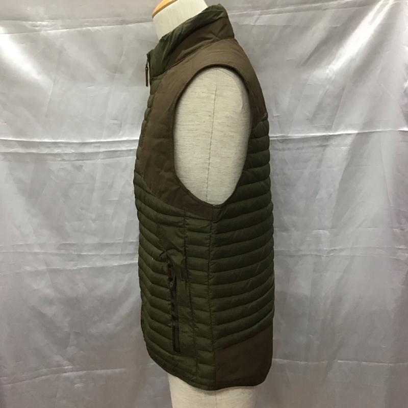 エディーバウアー Eddie Bauer ベスト ベスト ジップアップベスト ダウンベスト ノースリーブカットソー S 無地 茶 / ブラウン / メンズ USED 古着 中古 10110741