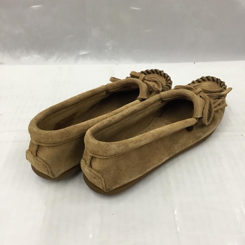 ミネトンカ Minnetonka カジュアルシューズ カジュアルシューズ 407T モカシン 23cm 箱有 23.0cm 無地 ベージュ / ベージュ / レディース USED 古着 中古 10105894