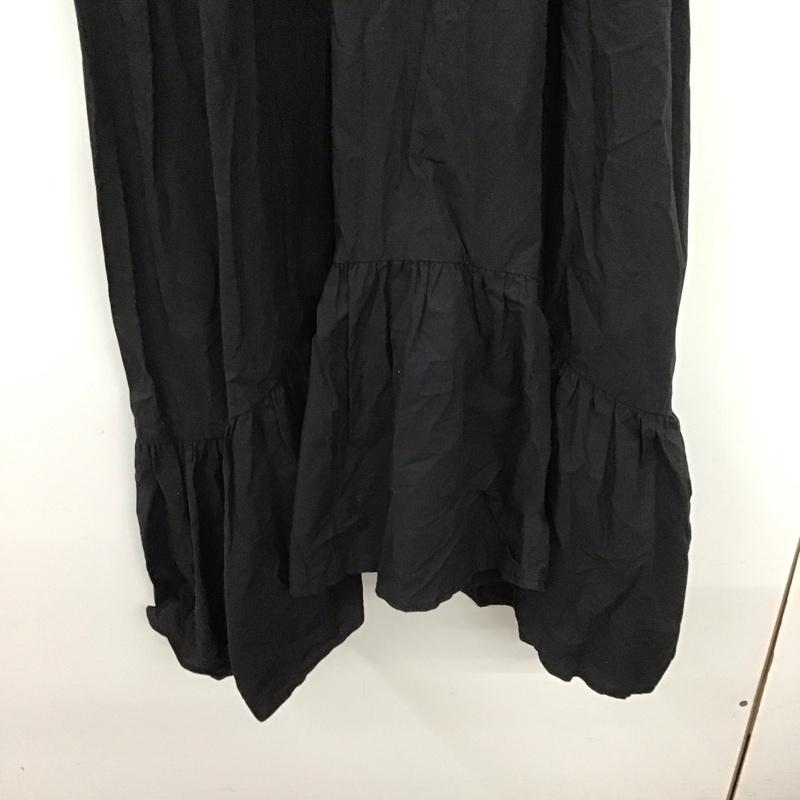 ザラ ZARA ワンピース ロングスカート 4786 321 800 パフスリーブ XS 無地 黒 / ブラック / レディース USED 古着 中古 10138662