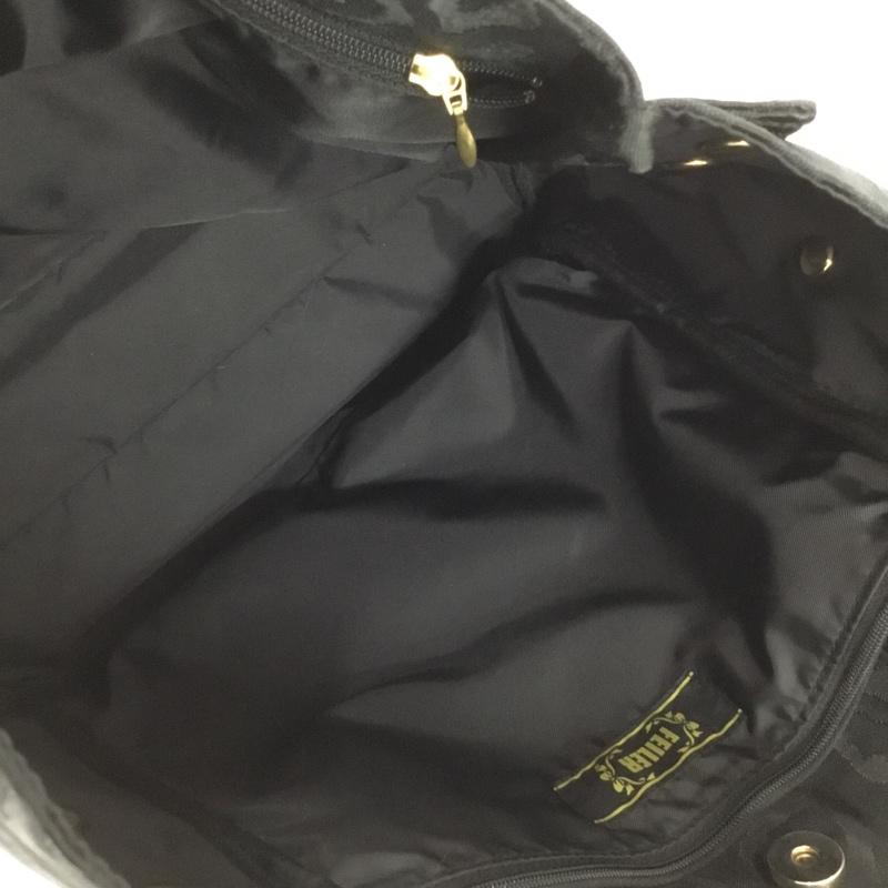 フェイラー feiler トートバッグ トートバッグ ヒョウ柄 レオパード ロゴ、文字 黒 / ブラック / レディース USED 古着 中古 10135525