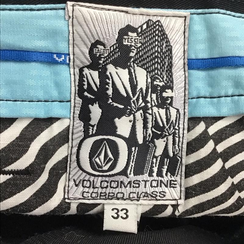 ボルコム VOLCOM パンツ チノパン チノパン ワイドパンツ カジュアルパンツ 33インチ 無地 黒 / ブラック / メンズ USED 古着 中古 10133199