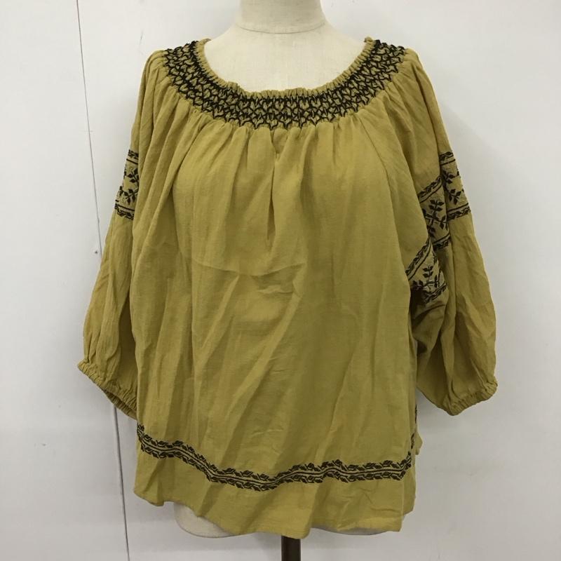 ニコアンド niko and... カットソー 半袖 半袖カットソー 刺繍Tシャツ ワイドネックカットソー 4 刺繍 マルチカラー / マルチカラー / レディース USED 古着 中古 10111912