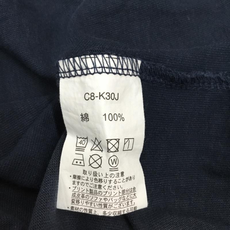 チャンピオン Champion Tシャツ 半袖 半袖カットソー プリントTシャツ クルーネックカットソー M ロゴ、文字 紺 / ネイビー / メンズ USED 古着 中古 10113292