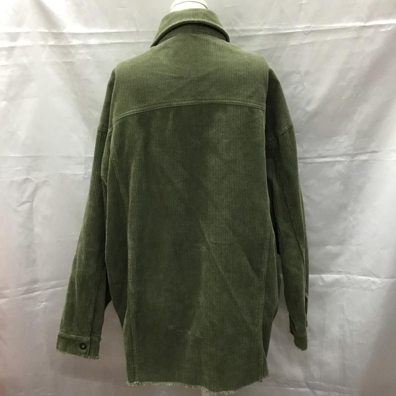 ザラ ZARA ジャケット、上着 ジャケット、ブレザー 8372 021 505 コーデュロイ M 無地 カーキ / カーキ / レディース USED 古着 中古 10107289