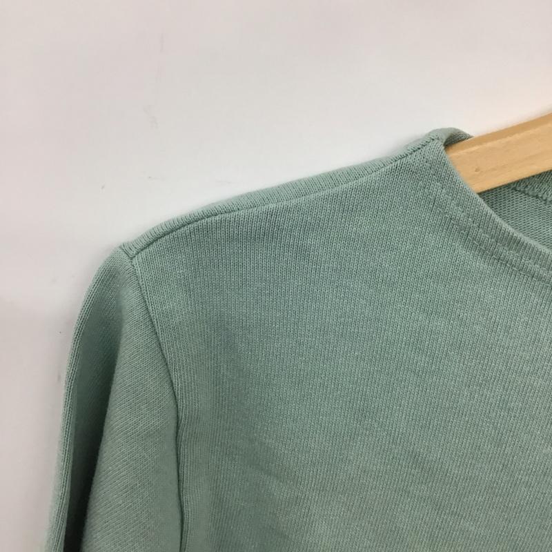 セントジェームス SAINT JAMES Tシャツ 七分袖 無地 薄緑 / ライトグリーン / レディース USED 古着 中古 10132122