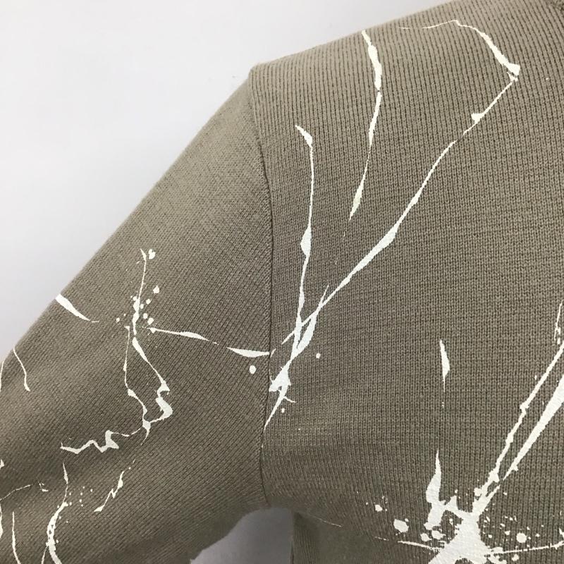 ステュディオス STUDIOUS ニット、セーター 長袖 107430006 ランダムペイントミラノリブ 長袖ニット リブニット セーター クルーネック 1 総柄 ベージュ / ベージュ / メンズ USED 古着 中古 10107792
