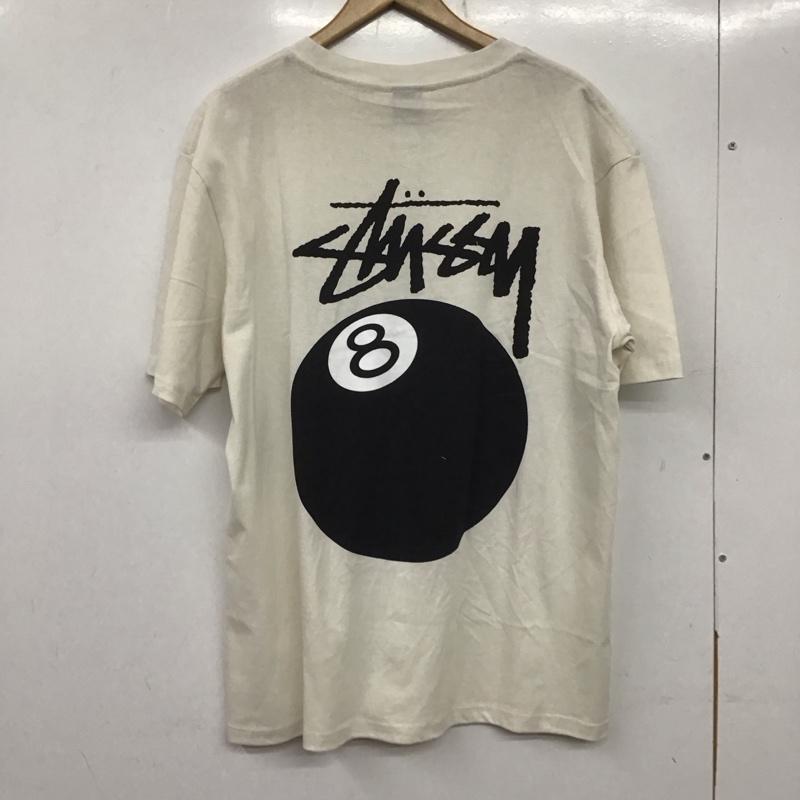 ステューシー STUSSY Tシャツ 半袖 半袖カットソー プリントTシャツ クルーネックカットソー L プリント 白 / ホワイト / メンズ USED 古着 中古 10138438