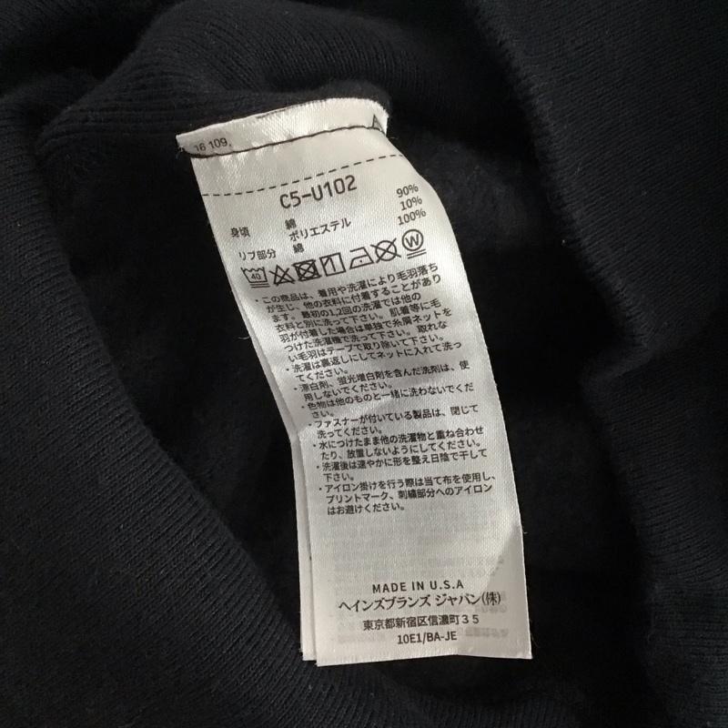 チャンピオン Champion パーカー 長袖 c5-u102 リバースウィーブフルジップパーカー ジップアップパーカー 復刻 usa製 L 無地 黒 / ブラック / メンズ USED 古着 中古 10143433