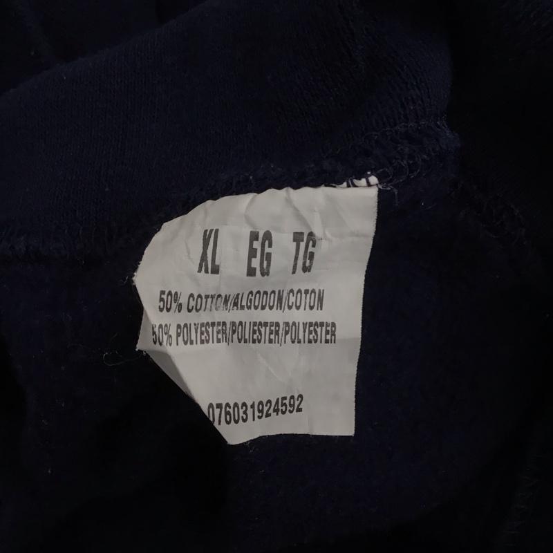 古着 USED トレーナー 長袖 長袖トレーナー スウェット クルーネック リブスウェットカットソー 古着 XL ロゴ、文字 紺 / ネイビー / メンズ USED 古着 中古 10124702