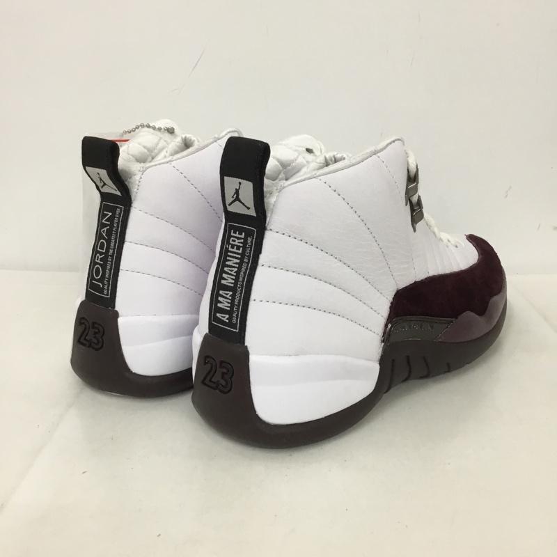ナイキ NIKE スニーカー スニーカー DV6989-100 WMNS AIR JORDAN 12 RETRO SP 24cm 箱有 24.0cm ロゴ、文字 白 / ホワイト / X えんじ / ワインレッド / レディース USED 古着 中古 10136920