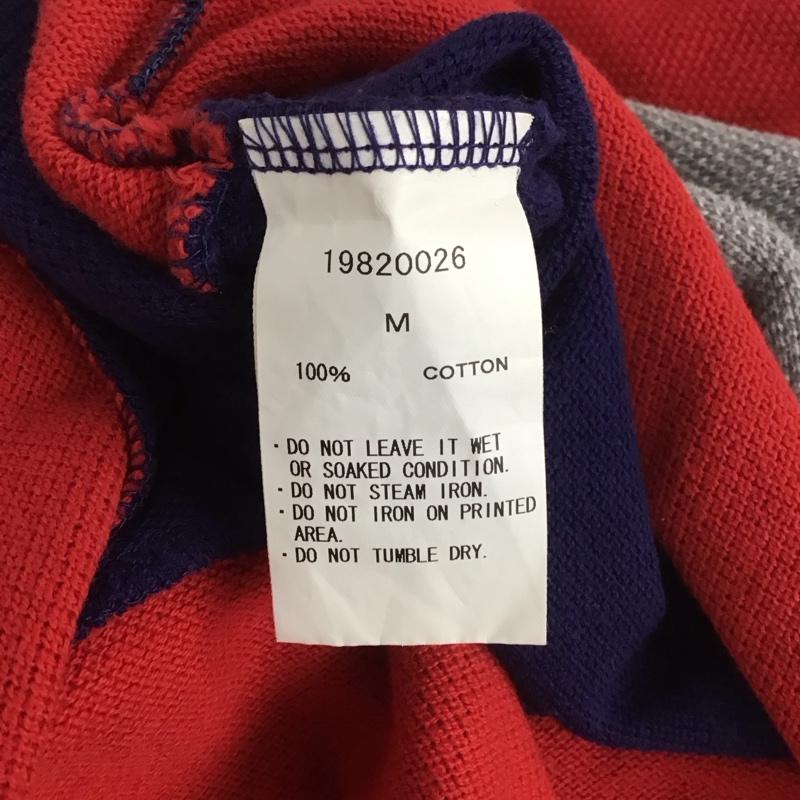 カブー KAVU Tシャツ 半袖 半袖カットソー プリントTシャツ ボーダー M ボーダー柄 灰 / グレー / X 赤 / レッド / X 紫 / パープル / メンズ USED 古着 中古 10138901