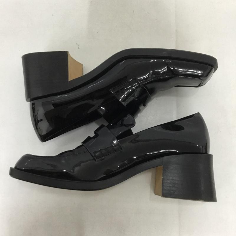 ザラ ZARA ローファー ローファー 1209 810 040 ヒール スクエアトゥ EU38 無地 黒 / ブラック / レディース USED 古着 中古 10138336