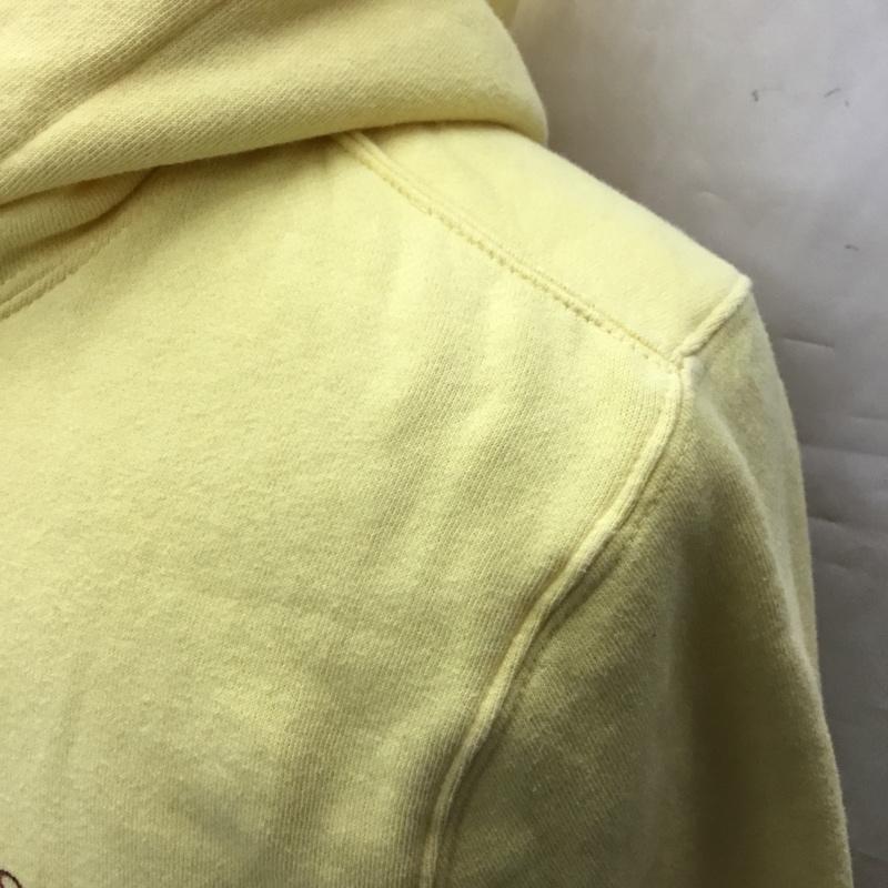 ステューシー STUSSY パーカー 長袖 長袖パーカー フード付きパーカー プリントスウェット トレーナー S プリント 黄 / イエロー / メンズ USED 古着 中古 10106460