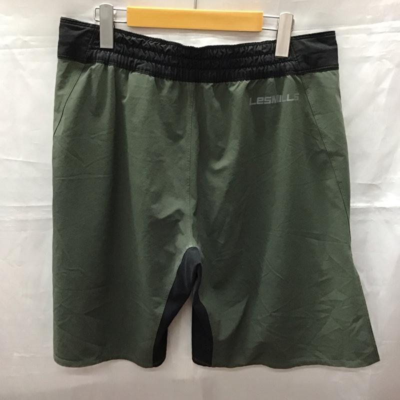 リーボック Reebok パンツ ショートパンツ ショートパンツ ハーフパンツ カジュアルパンツ スポーツウェア 32インチ ロゴ、文字 黒 / ブラック / X カーキ / カーキ / メンズ USED 古着 中古 10116899