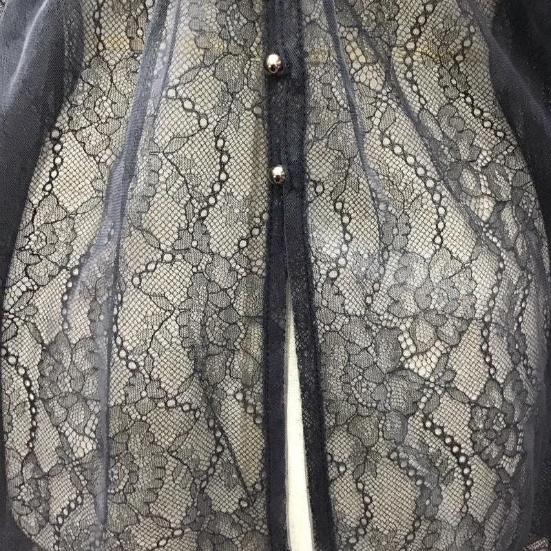 ページボーイ PAGEBOY カットソー 長袖 PB460034ND シアー レース チュール FREE レース柄 黒 / ブラック / レディース USED 古着 中古 10116956