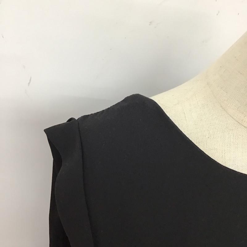 ザラティーアールエフ ZARA TRF トップス トップス プリーツ ノースリーブ S 無地 黒 / ブラック / レディース USED 古着 中古 10114107