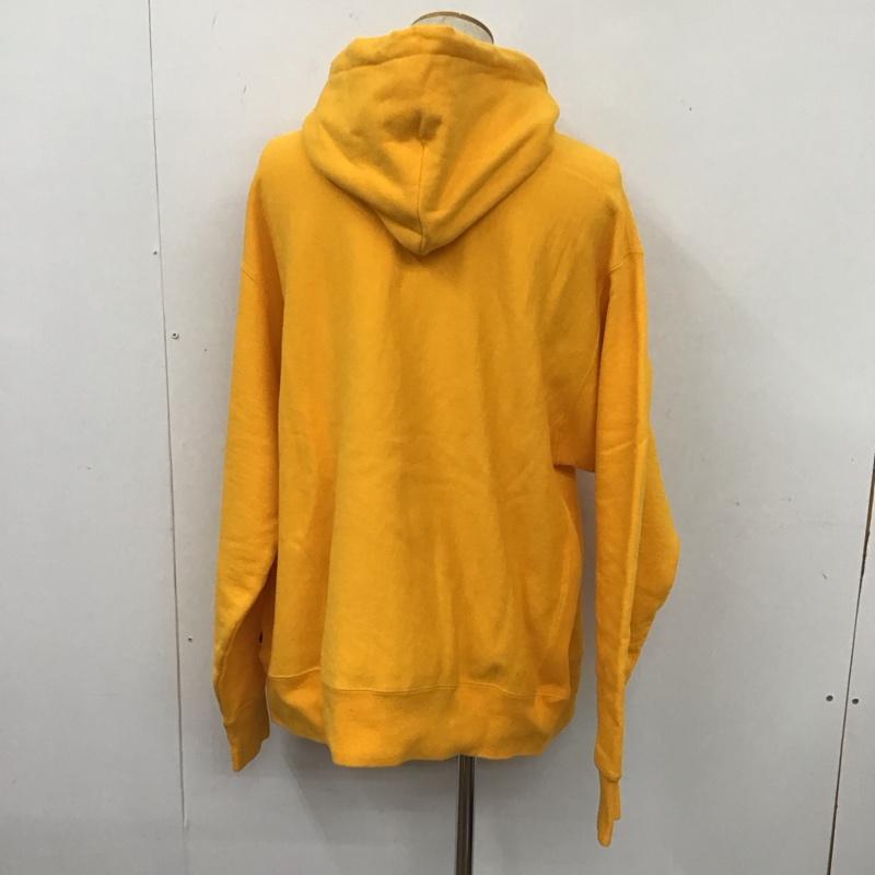 マスターピースサウンド MASTERPIECESOUND パーカー 長袖 Champion XL プリント 黄 / イエロー / メンズ USED 古着 中古 10106413