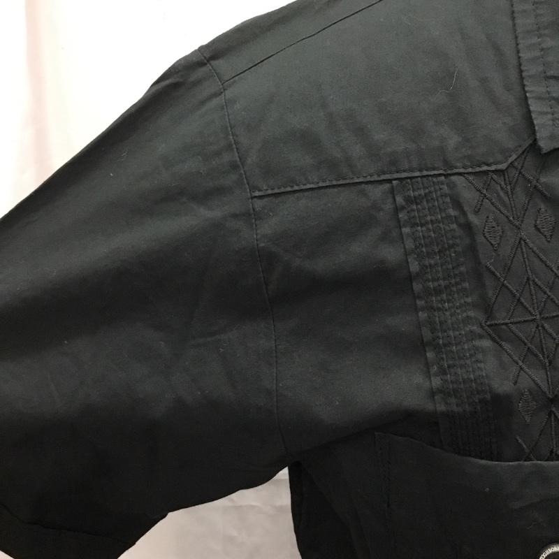 ネイバーフッド NEIGHBORHOOD シャツ、ブラウス 半袖 dcnh-sh-10 キューバシャツ 半袖シャツ カラーシャツ 半袖カットソー 無地シャツ S 無地 黒 / ブラック / メンズ USED 古着 中古 10106480